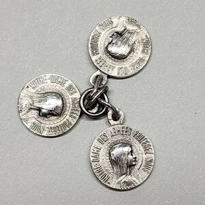 Our Lady of Armies, Protect Us. Saint Mary. Antique Religious Saint Medal Lot